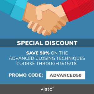 Advanced Closing Techniques - 50% Promo